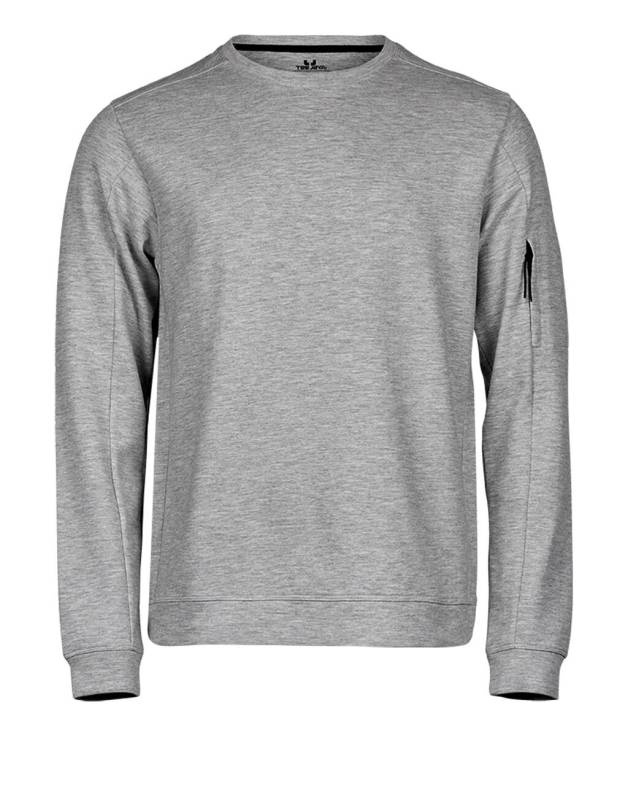 Athletic Crew Neck Sweat, heather grey – Tee Jays (1)