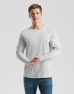 Iconic 195 Ringspun Premium Long Sleeve T, deep navy – Fruit of the Loom (2)
