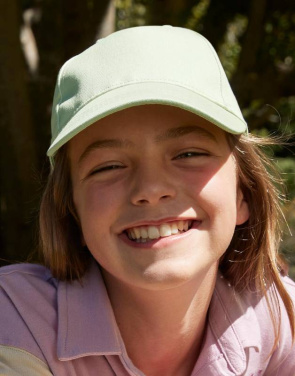 Junior Organic Cotton 5 Panel Cap, black – Beechfield (3)