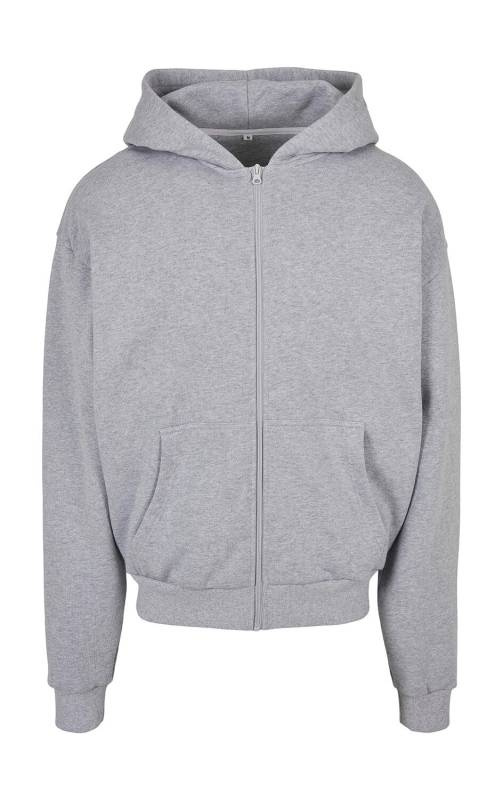 Ultra Heavy Zip Hoody, heather grey – Build Your Brand (1)