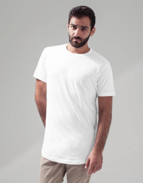 Shaped Long Tee, charcoal – Build Your Brand (2)