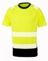 Recycled Safety T-Shirt, Fluorescent Yellow
