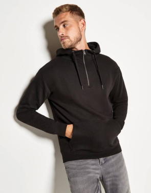 Regular Fit 1/4 Zip Hoodie, black – Kustom Kit (4)