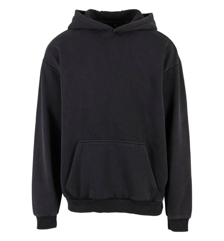Vintage Heavy Hoody, black – Build Your Brand (1)