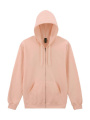 Softstyle Midweight Full Zip Hooded Sweat, Dusty Rose