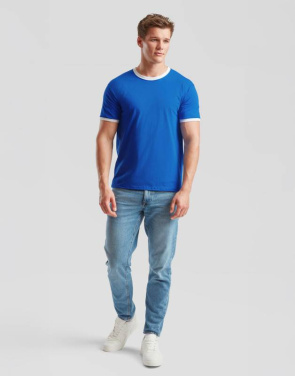 Ringer T, red/white – Fruit of the Loom (4)