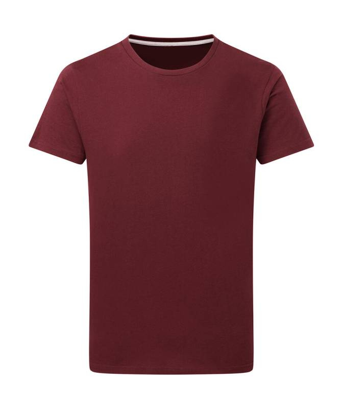 Signature Tagless Tee Men, burgundy – SG Signature (1)