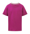 Signature Tagless Tee Kids, Dark Pink