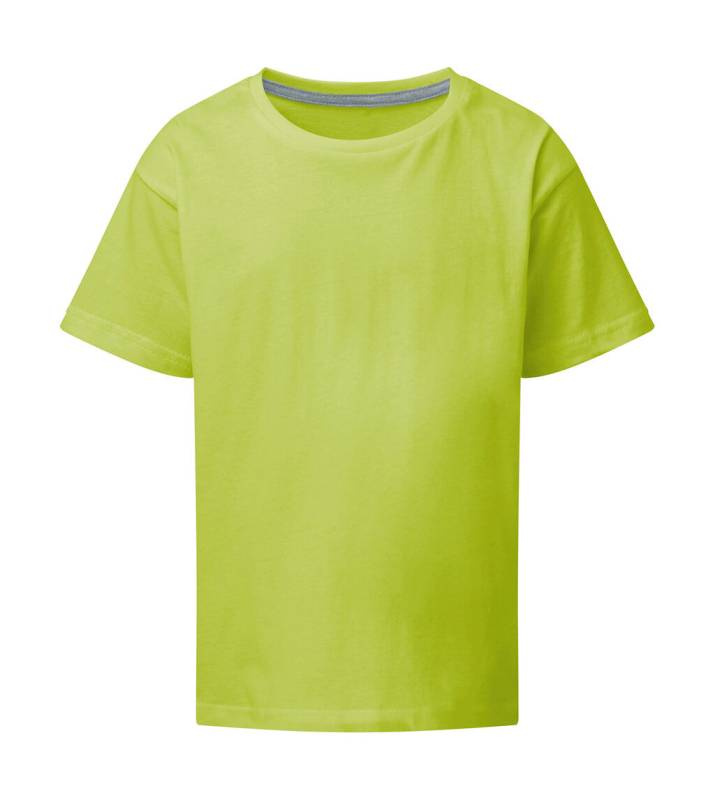 Signature Tagless Tee Kids, Lime – SG Signature (1)