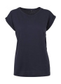 Ladies Extended Shoulder Tee, navy
