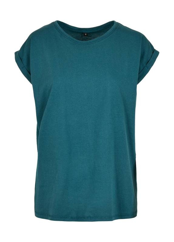Ladies Extended Shoulder Tee, Teal – Build Your Brand (1)