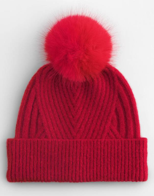 Snow Luxe Beanie, Classic Red – Beechfield (1)