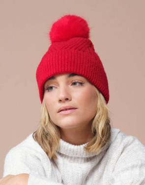 Snow Luxe Beanie, Classic Red – Beechfield (4)