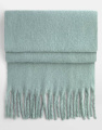 Fluffy Scarf, Dusty Green