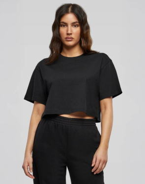 Ladies Short Oversized Tee, Cloud – Build Your Brand (2)