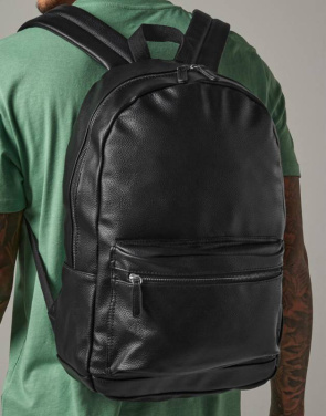 Faux Leather Fashion Backpack, black – Bagbase (2)