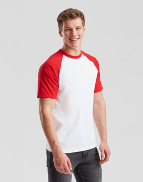 Valueweight Baseball T, white/red – Fruit of the Loom (3)