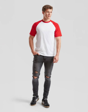 Valueweight Baseball T, white/red – Fruit of the Loom (4)