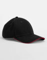 EarthAware® Clas. Org. Cotton 6 Panel Sandwich P., Black/Classic Red