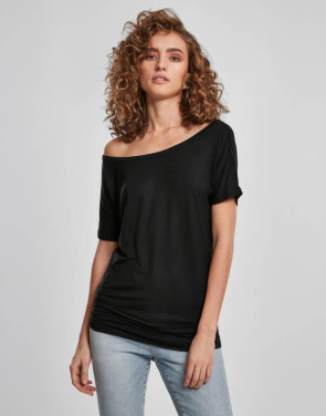 Ladies Viscose Tee, black – Build Your Brand (2)