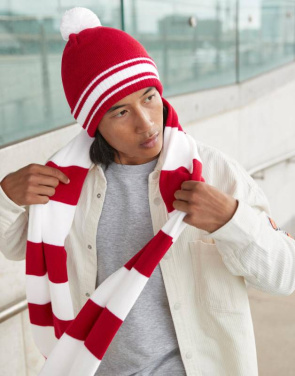 Stadium Scarf, Classic Red/White – Beechfield (4)