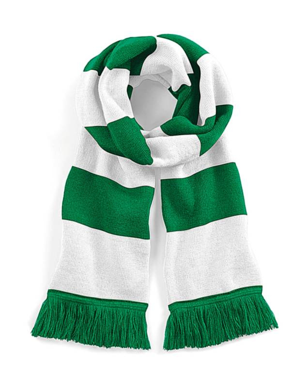 Stadium Scarf, Kelly Green/White – Beechfield (1)
