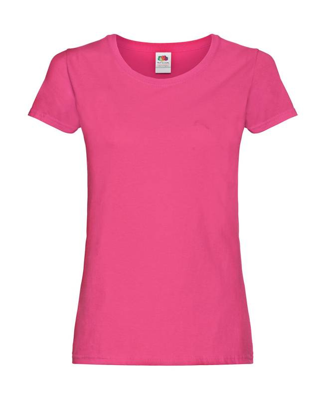 Ladies Original T, fuchsia – Fruit of the Loom (1)