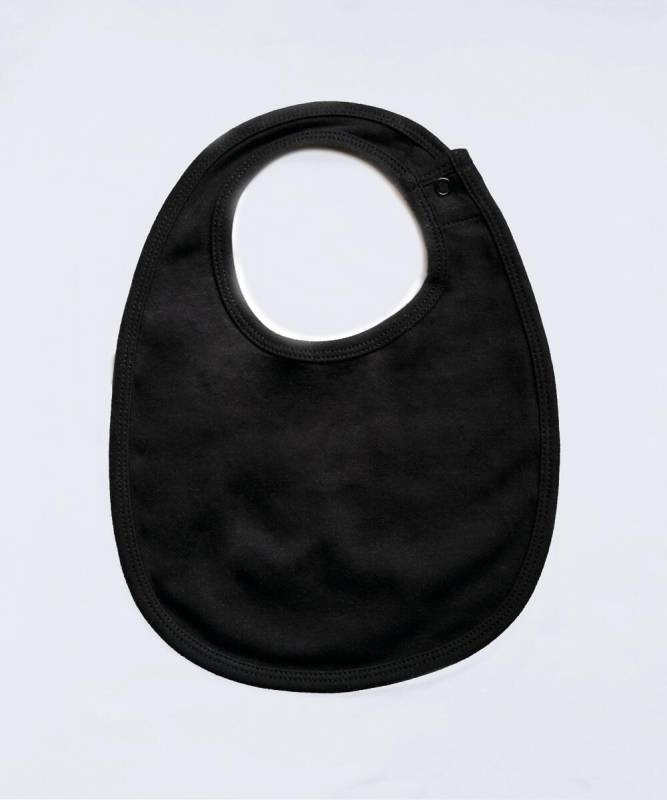 Single Layer Bib, black – Babybugz (1)
