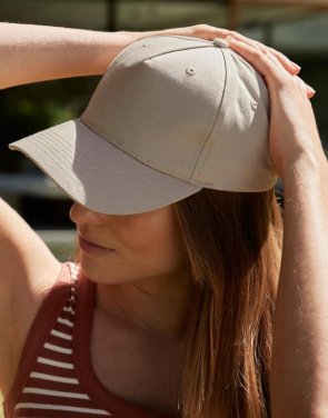 Organic Cotton 5 Panel, white – Beechfield (4)
