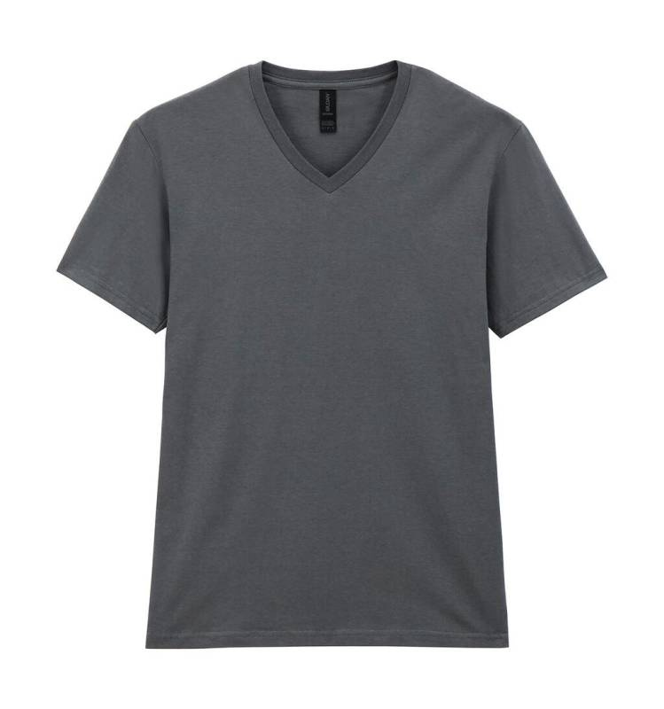 Softstyle Adult V-Neck T-Shirt, charcoal – Gildan (1)