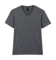 Softstyle Adult V-Neck T-Shirt, charcoal
