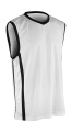 Men's Quick Dry Basketball Top, white/black