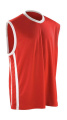 Men's Quick Dry Basketball Top, red/white
