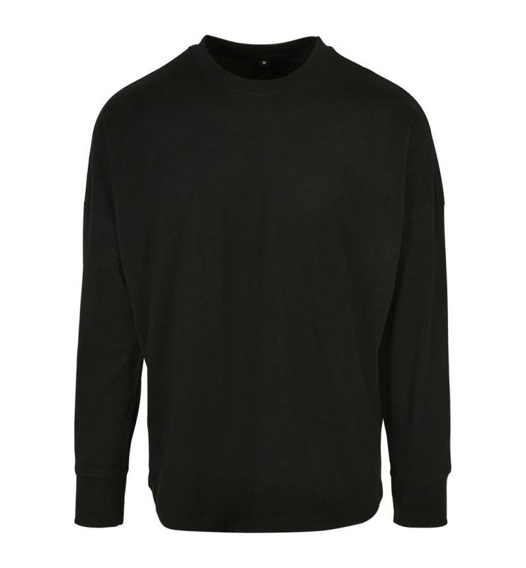 Oversized Cut On Sleeve Longsleeve, black – Build Your Brand (1)