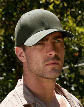 EarthAware® Organic Cotton Stretch-Fit Cap, Olive Green – Beechfield (4)