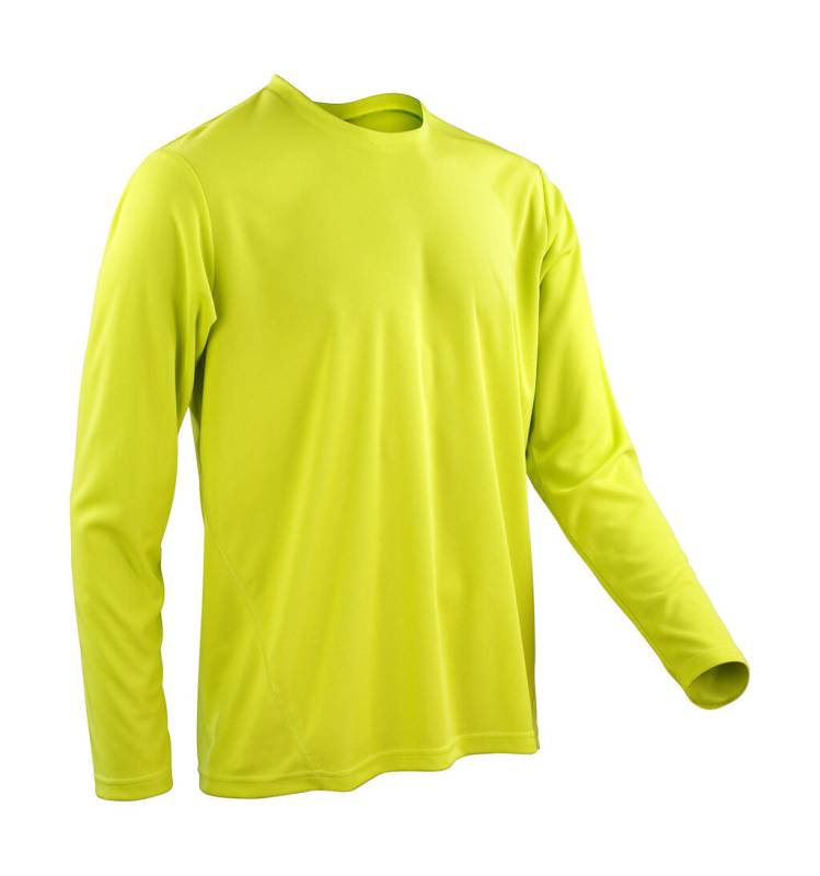 Performance T-Shirt LS, lime green – Spiro (1)