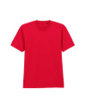 Softstyle Midweight Adult No Label Enzyme Wash T-S, red
