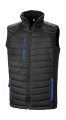 Compass Padded Softshell Gilet, black/royal blue, Black/Royal