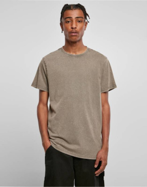 Acid Washed Round Neck Tee, black – Build Your Brand (2)