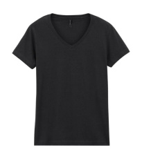 Softstyle Women's V-Neck T-Shirt, black