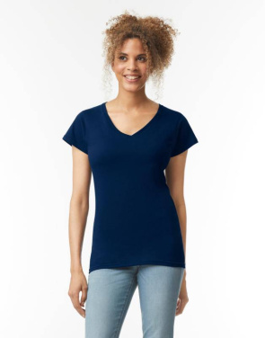 Softstyle Women's V-Neck T-Shirt, navy – Gildan (2)