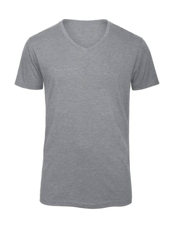 V Triblend/men T-Shirt, Heather Light Grey – B&C (1)