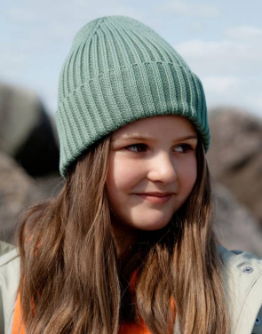 Organic Cotton Kids Beanie, Biscuit – Beechfield (2)