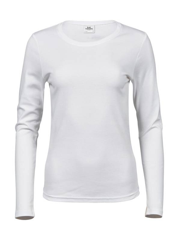 Ladies LS Interlock T-Shirt, white – Tee Jays (1)