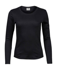 Ladies LS Interlock T-Shirt, black