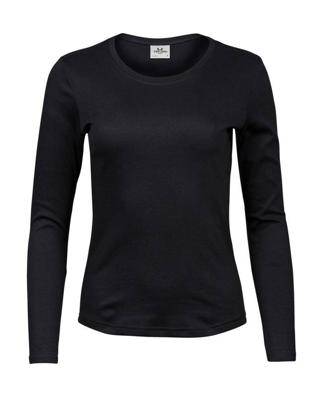 Ladies LS Interlock T-Shirt, black – Tee Jays (1)