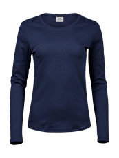 Ladies LS Interlock T-Shirt, navy