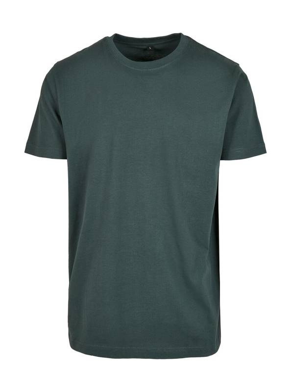 T-Shirt Round Neck, bottle green – Build Your Brand (1)