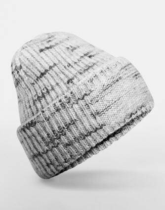 Chunky Knitted Patch Beanie, Cloudy Haze – Beechfield (1)