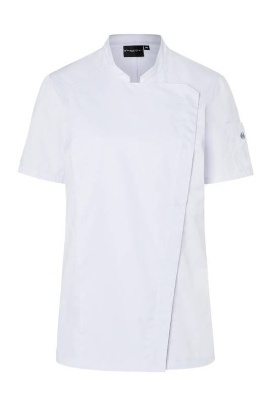 Short-Sleeve Ladies' Chef Jacket Modern-Look, white – Karlowsky (1)